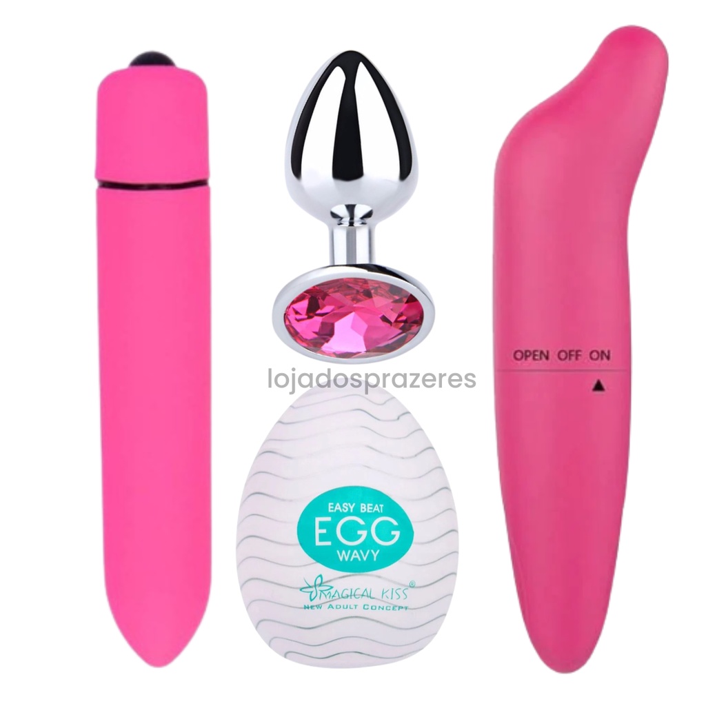 Vibrador Bullet 10 Velocidades Vibrador Ponto G Egg Masturbador Masculino Plug Anal P 6364