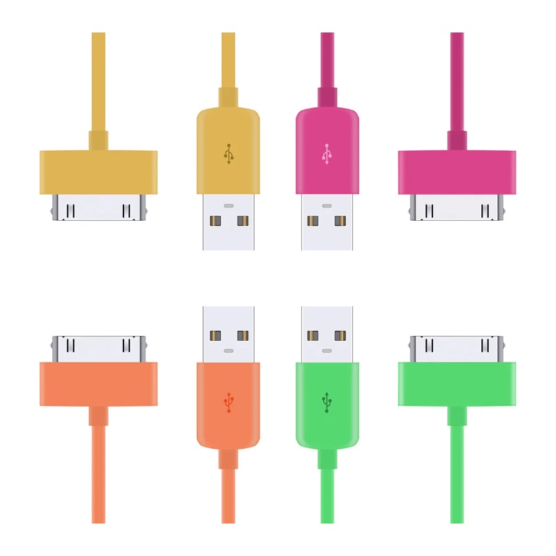 cabo carregador USB Apple iPhone 4 4s iPod Ipad 1 metro