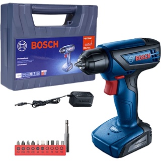 Parafusadeira Furadeira Bosch GSR 1000 Smart Bivolt 12V Com 1 bateria, 1 Carregador e Maleta