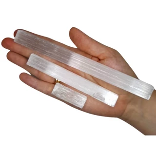 Bastão Selenita Branca Pedra Natural Bruta em Oferta na Shopee