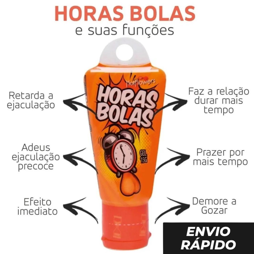 Horas Bolas Gel Prolongador De Ereção Masculina 15GR Hot Flowers - SEX ...