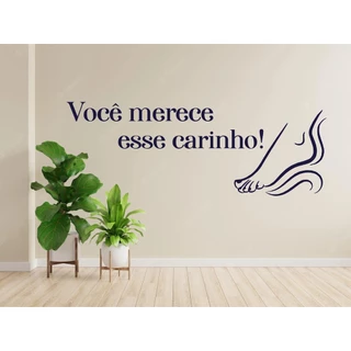 Adesivo De Parede Decorativo Frase Podóloga Podologia