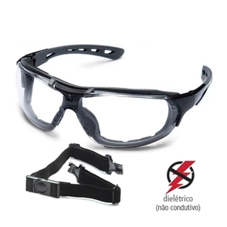 Óculos de Proteção Roma Incolor para Eletricista - Steelflex