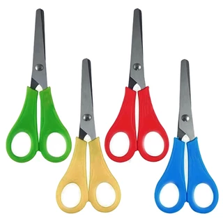 Tesoura Escolar Infantil Colorida 12cm K-033 Cores Sortidas em Oferta na Shopee