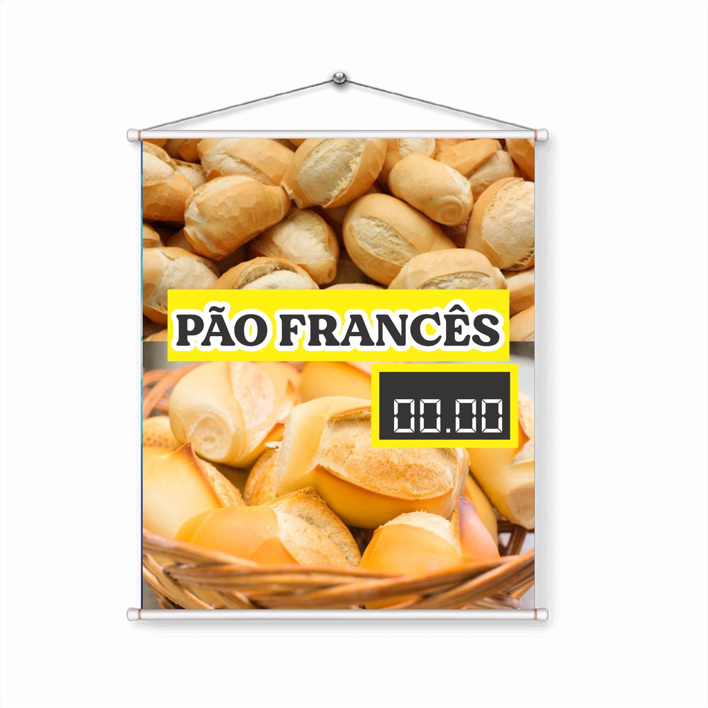 Banner Pão Francês Padaria Mercearia Mercadinho