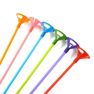 Pega Balao Vareta Hastes 30cm com 10 unidades para Bubble, Ballon Cake, Buque de Balões, Enfeites Varias Cores
