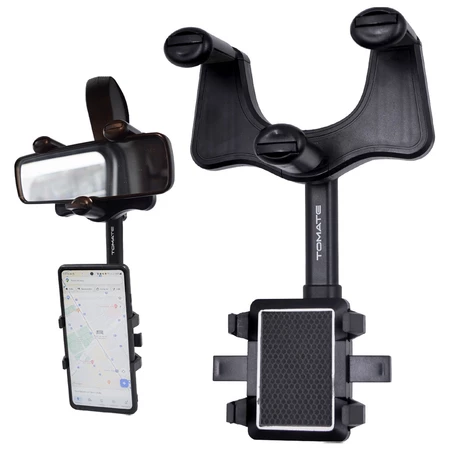 Suporte para celular smartphone com apoio no retrovisor extensível giro 360º
