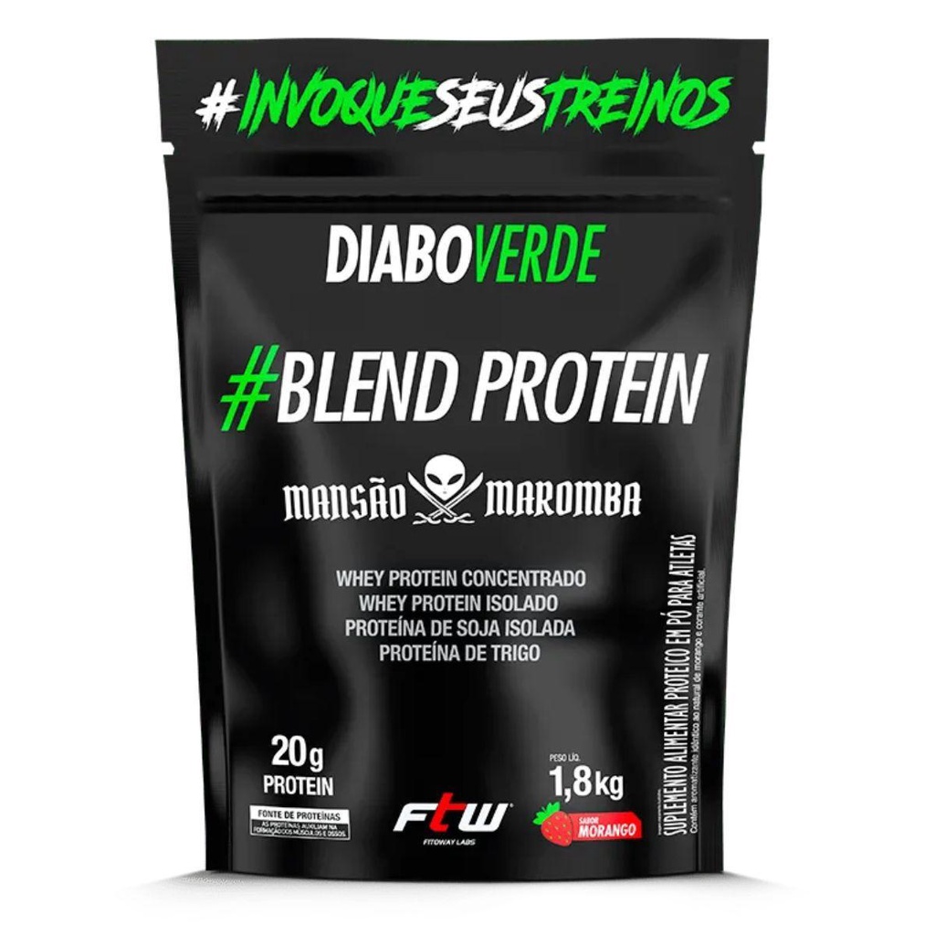 Whey Protein Mansao Maromba 1,8kg FTW - Whey blend protein diabo verde