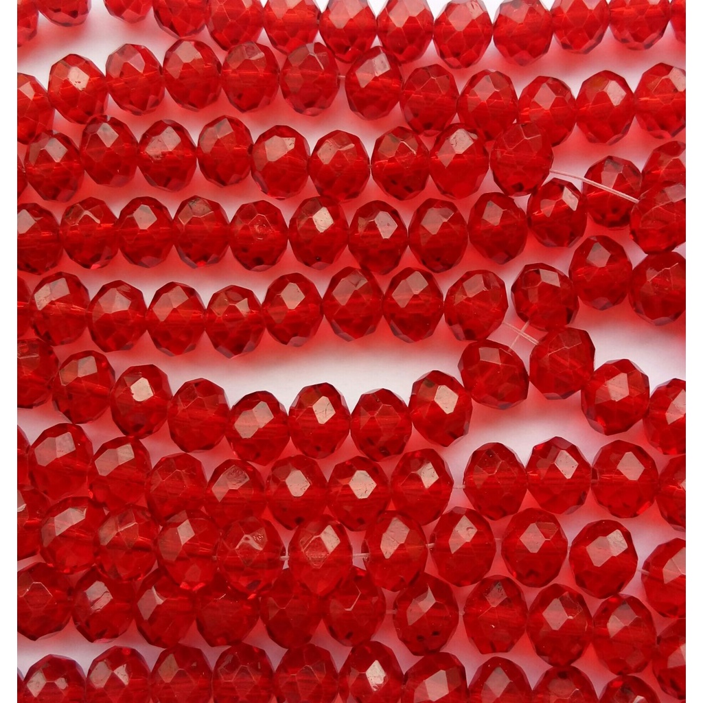 Cristal Tcheco Vermelho Miçanga 6mm 100 unid-para Bijuteria e Artesanato