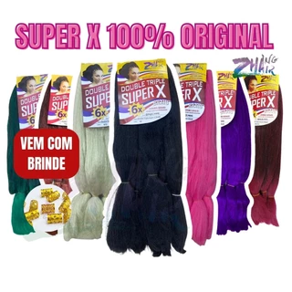 Cabelo Jumbão SUPER X ZhangHair 400 gramas Cores variadas Jumbo para tranças longas, Box Braid GLOBAL