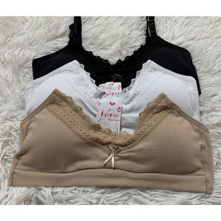 Sutiã Menina Moça Juvenil Algodão bojo espuma removível lingerie infantil Qualidade