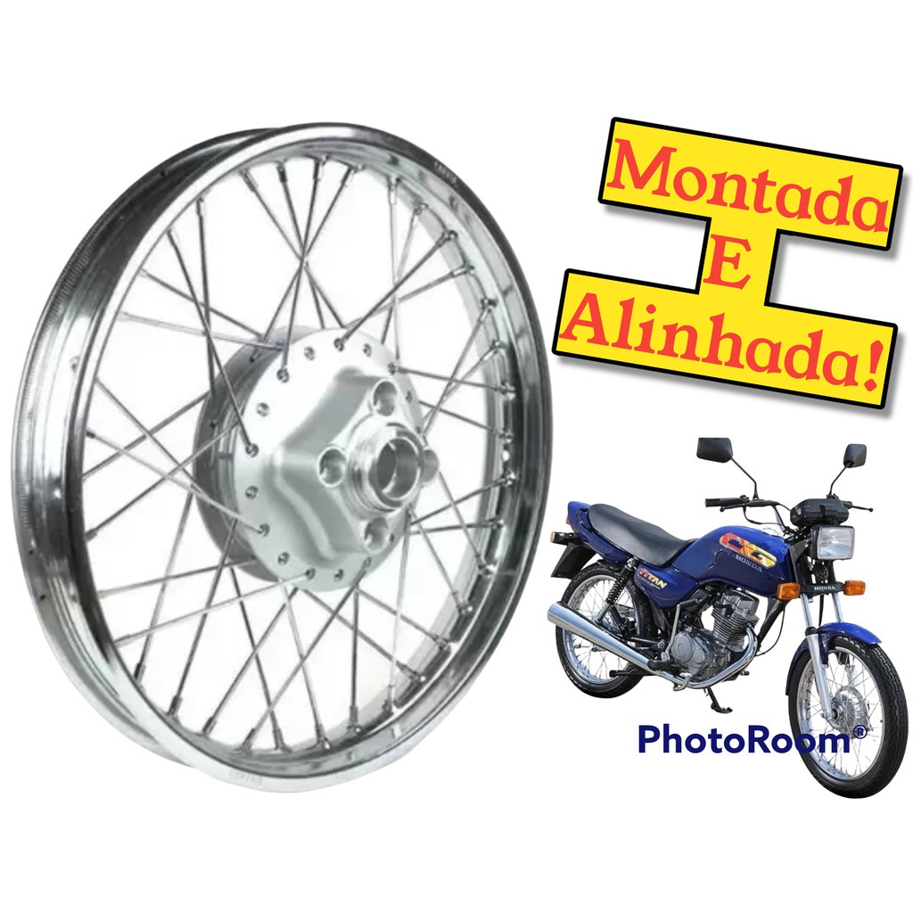 Roda Aro Traseiro Montada E Alinhada Completa Titan A Raios Mm Zincado Shopee Brasil