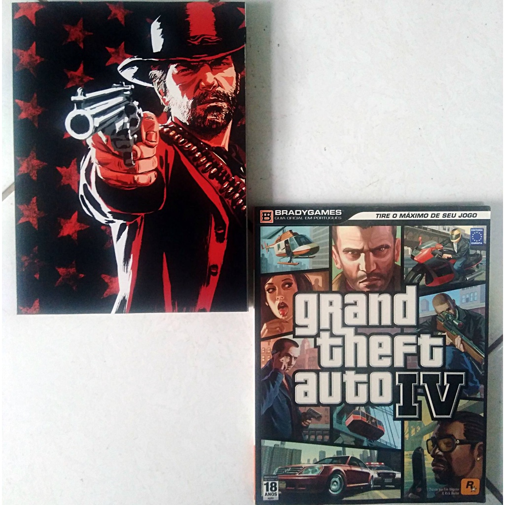 Kit 2 Livros da BradyGames de Grand Theft Auto IV e Red Dead Redemption ...