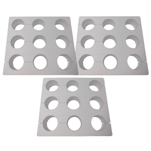 3 Porta copo açai milkshake colmeia de isopor eps 9 lugares