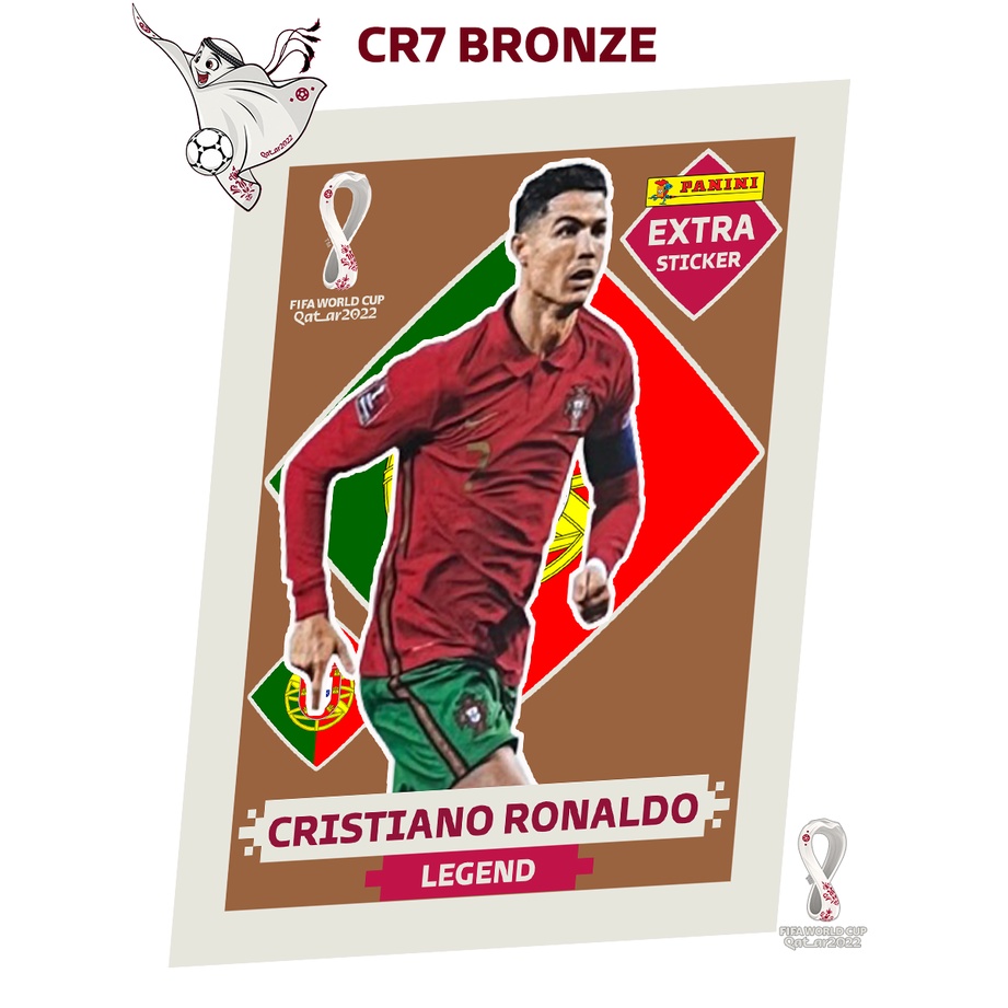 Figurinha copa qatar 2022 cristiano ronaldo legend bronze em