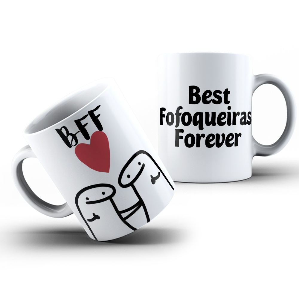 Caneca Personalizada Meme Flork - BFF (Best Fofoqueiras Forever) - Caneca  Personalizada para Todas as Ocasiões!