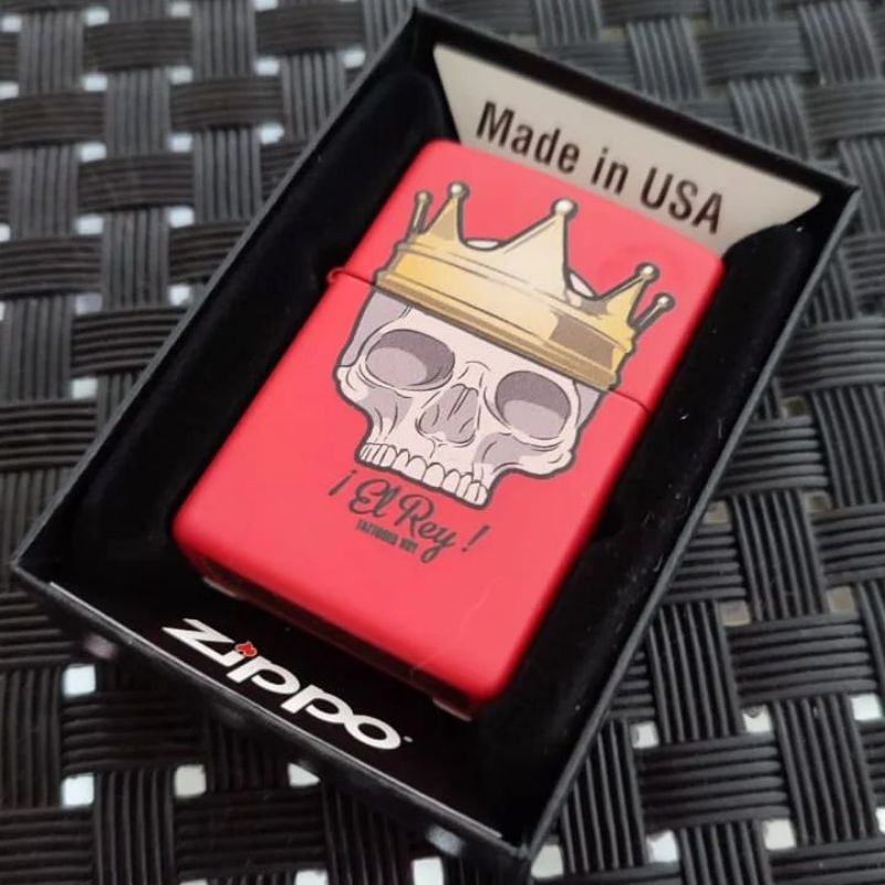 zippo-original-caveira-el-rey-vermelho-fosco-shopee-brasil