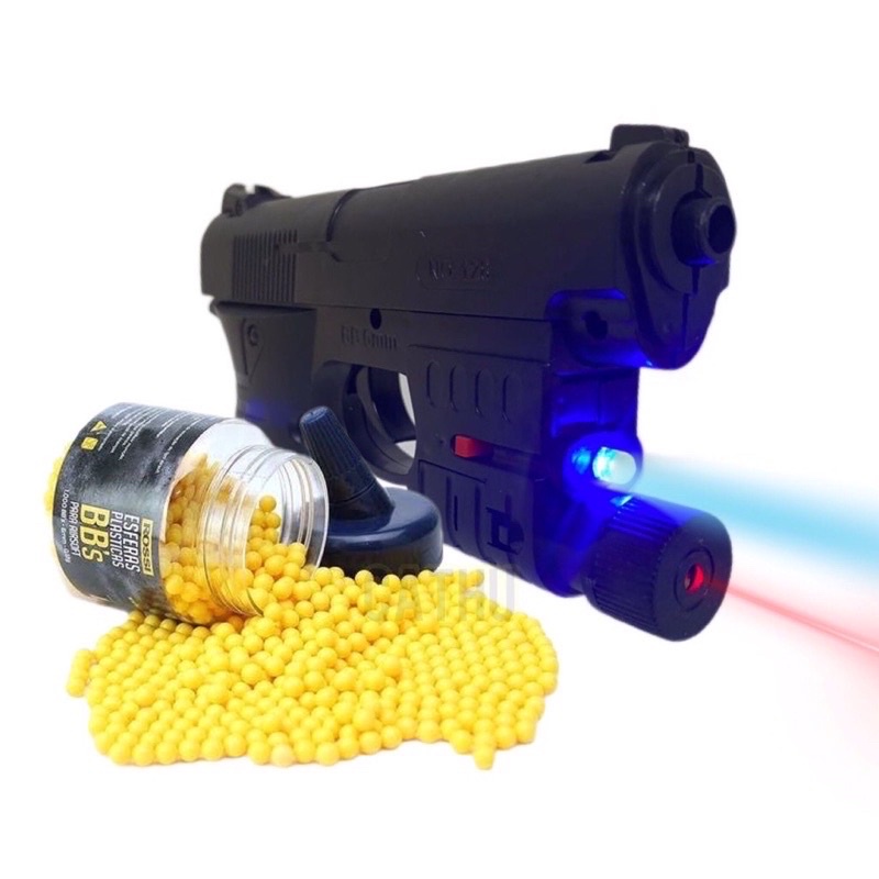 Kit Arminha de Brinquedo Pistola / Atira bolinhas de Plástico / Airsoft ...