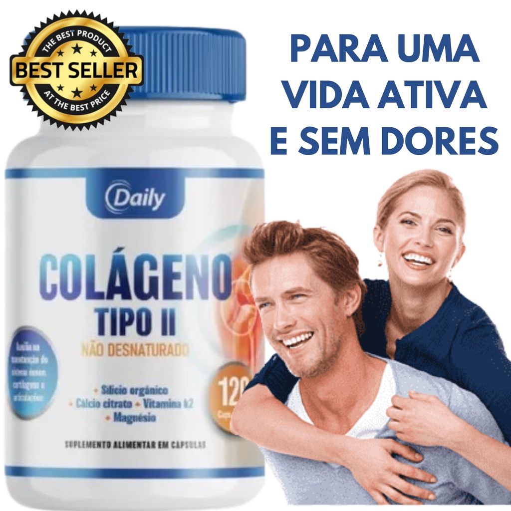 Melhor Colageno Tipo 2 UC Daily 40mg Original Daily Ideal Para Joelho ...