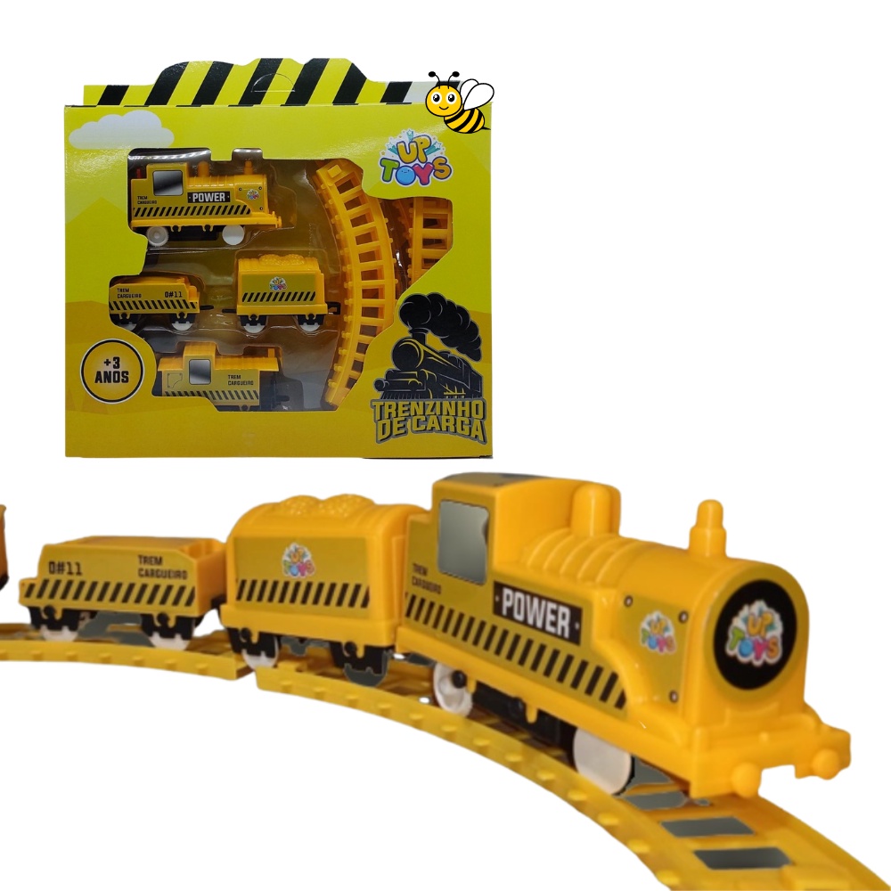 Trem De Brinquedo Construction A Pilha Locomotiva Infantil