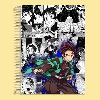 Caderno 1 Matéria 96f Demon Slayer Kimetsu No Yaiba Tanjiro - Corre Que Ta  Baratinho