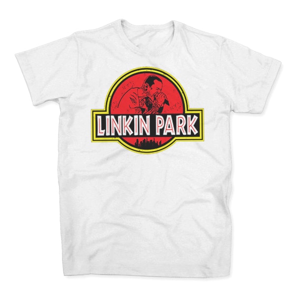 トップス LINKIN PARK JURASSIC PARK Camiseta Algodao Linkin Park Banda de Rock Alternativo Bandas