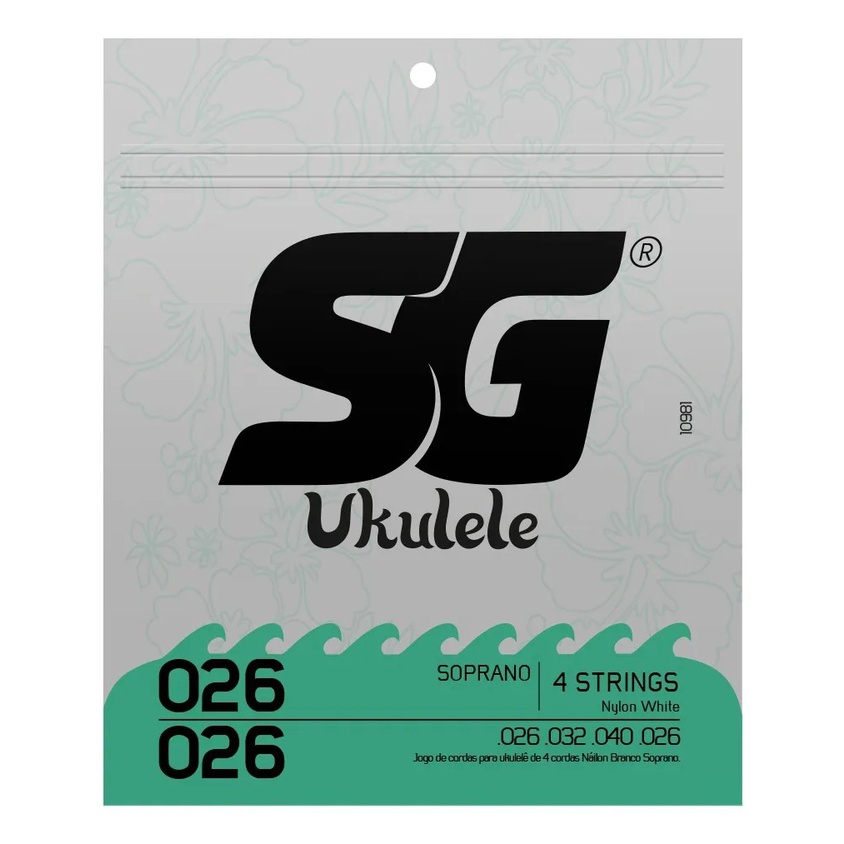 Corda Sg Encordoamento .026 .026 Para Ukulele Soprano 10981