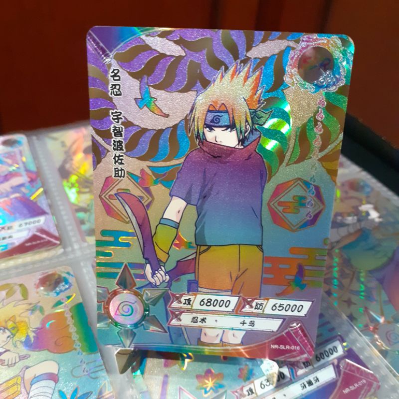 Naruto Shippuden Kayou Card Game SLR Rainbow Raro TCG 1° Edição