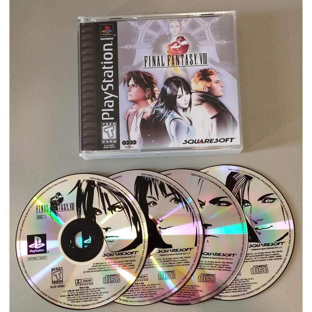 PS1 - Final Fantasy 8 VIII MÍDIA PRETA