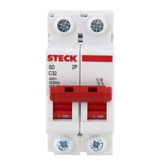Disjuntor Steck Din Curva C Unipolar e Bipolar 16A 20A 25A 32A 40A 50A 63A