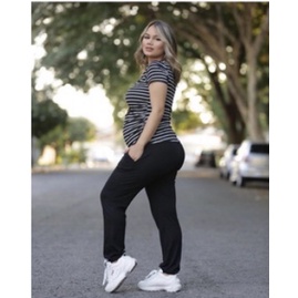 Calça jogger gestante