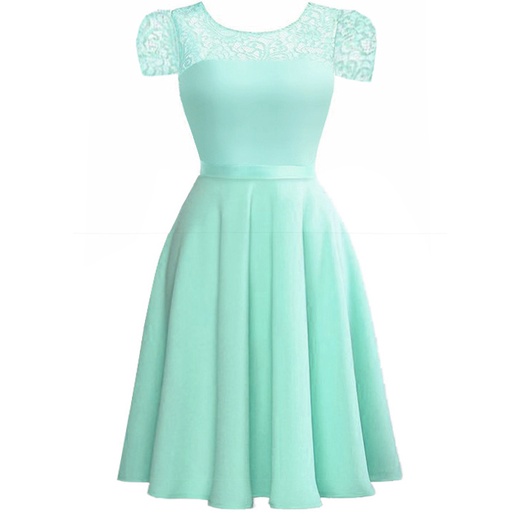 VESTIDO MIDI MODA EVANGELICA, MANGUINHAS PRINCESA DM115