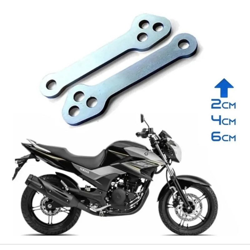 Prolongador de Suspensão Fazer 250 até 2017 alongador traseiro