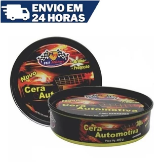 Cera Automotiva Cristalizadora com Carnauba 200G na Lata Mil Milhas Pasta Brilho Proteção Automotivo