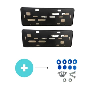 Par de Suporte para Placa de Carro