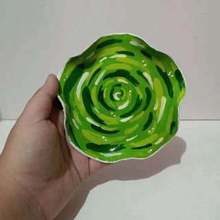 Prato decorativo de Rick and Morty - portal dimensional