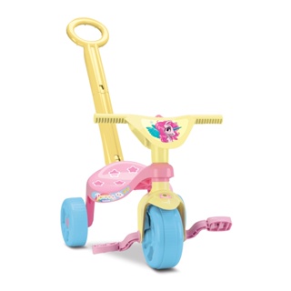 Triciclo velotrol andador com pedal mini moto infantil feminina motoquinha  de brinquedo totoca de 3 rodas motinha