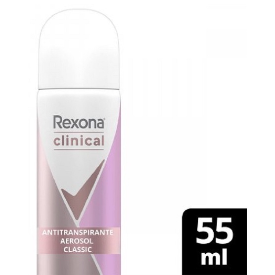 Antitranspirante Aerosol Rexona Clinical Classic 150ml (A embalagem pode  variar) - Promotop