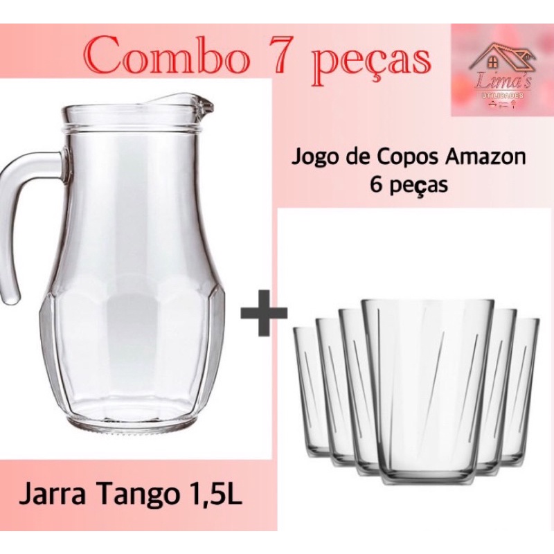 Jogo Jarra SM Tango + Jogo de Copos