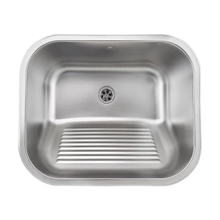 Tanque de lavanderia produzido em aço inox com acabamento acetinado - CAL0001-C