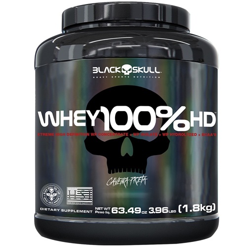 Whey 100% Hd – Black Skull – Caveira Preta