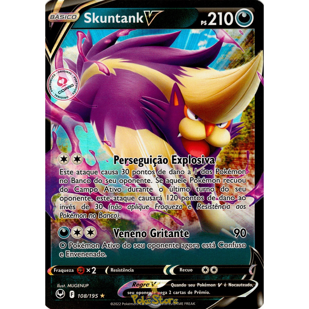 skuntank v pokemon card value Skuntank V Alternate Art - 181/195 - Silver Tempest