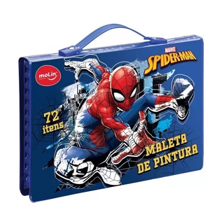 Maleta de Pintura Homem Aranha Marvel 72 Itens Modelo 1