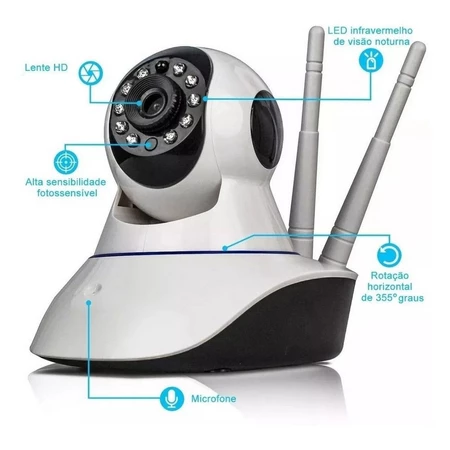CAMERA DE SEGURANÇA IP MONITORAMENTO 2MP COM VISÃO NOTURNA