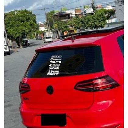 kit adesivos para vidro traseiro carro rebaixado personalizado