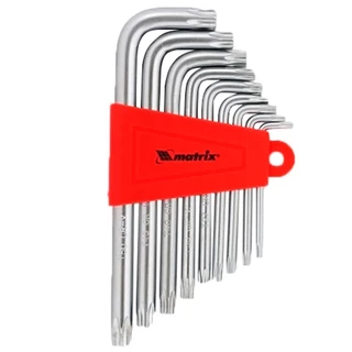Jogo de Chave Torx Curta com 9 Peças
