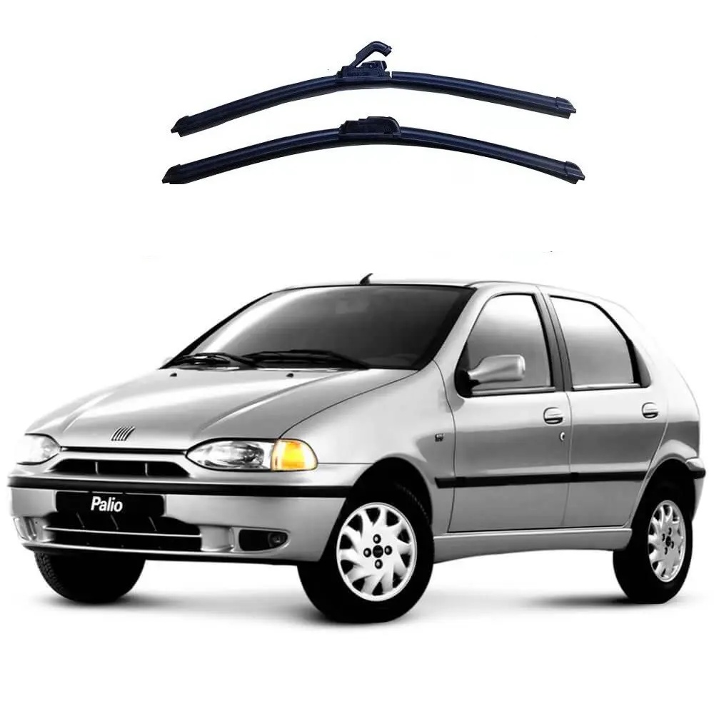 Par Palheta Limpador ParaBrisa Palio 1996 97 98 99 2000 Silicone
