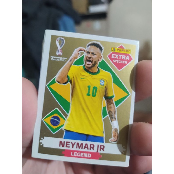 Figurinha Legend Copa Do Mundo Qatar 2022 Neymar Jr Prata - Corre Que Ta  Baratinho