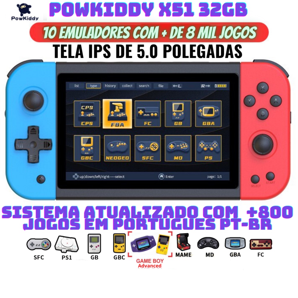 Emuladores portáteis Nintendo game boy + Top jogos - Videogames - Campo  Grande, Rio de Janeiro 1251200978