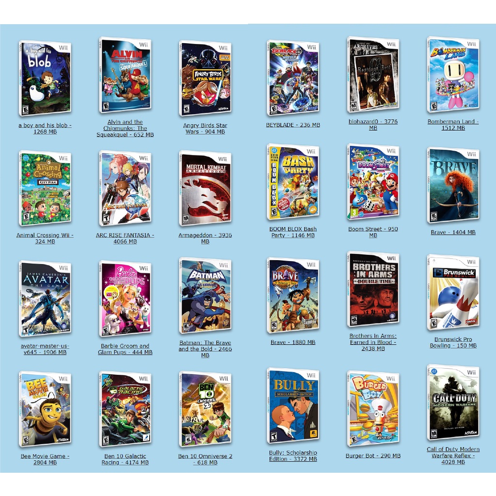 HD 500Gb c/ 216 Jogos para Nintendo Wii - Todos os melhores e muito mais!